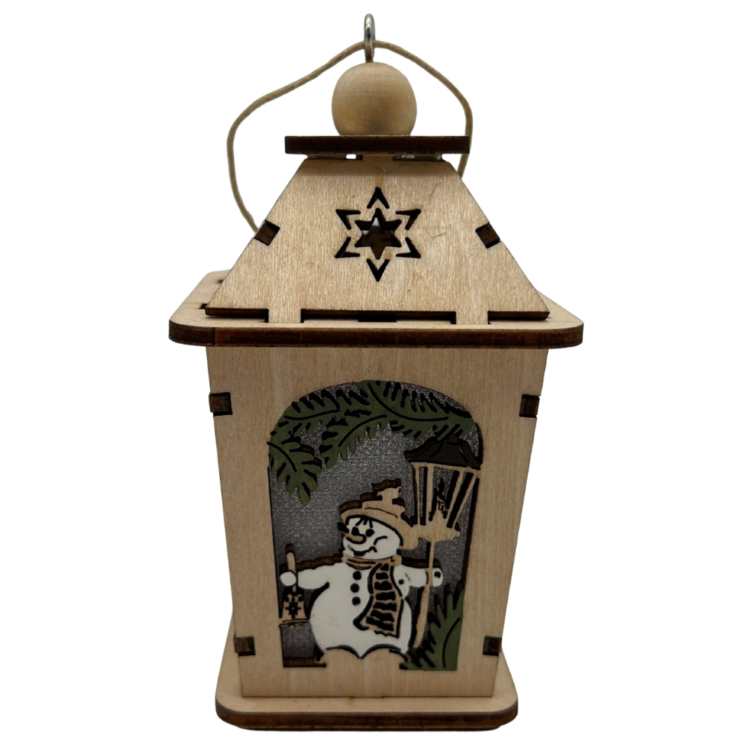abc HOME – Weihnachtslaterne – Mini-Laterne mit LED-Beleuchtung – Warmweiß