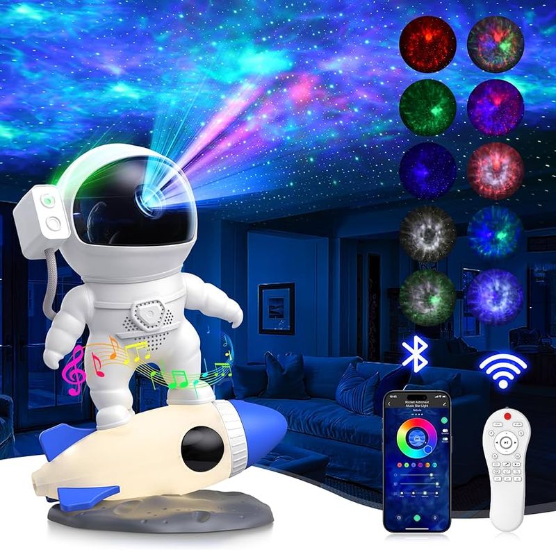 Parlante y Proyector de Astronauta