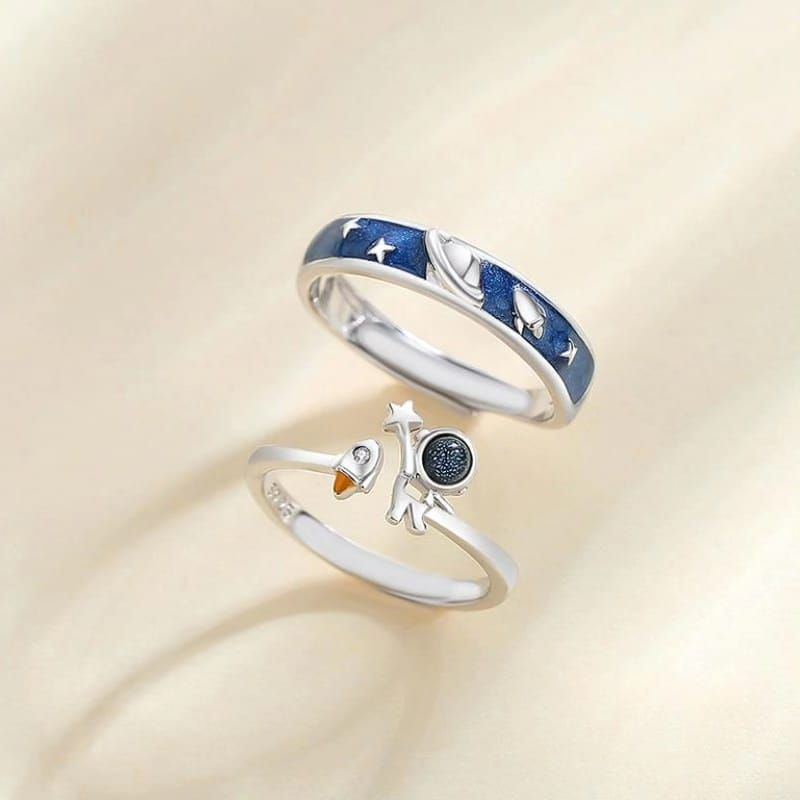 Anillos de plata parejas