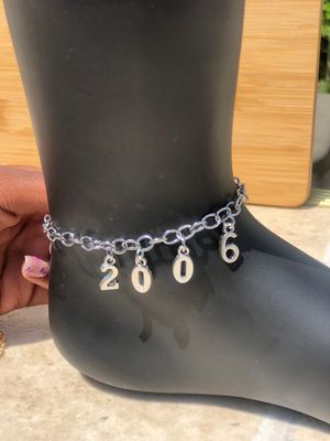 Solar/Birth Year Charm Anklet 🌟