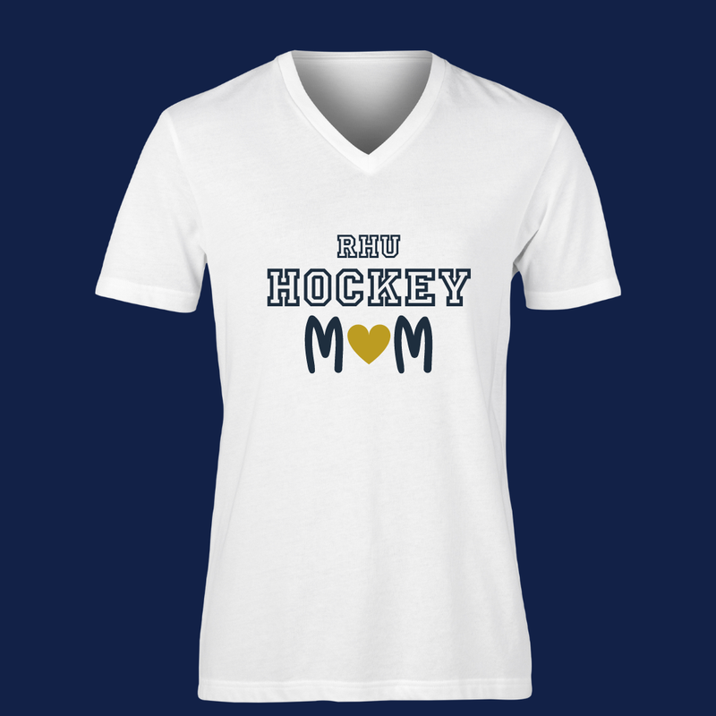 Pre-Order Hockey Mom White V-Neck Tees