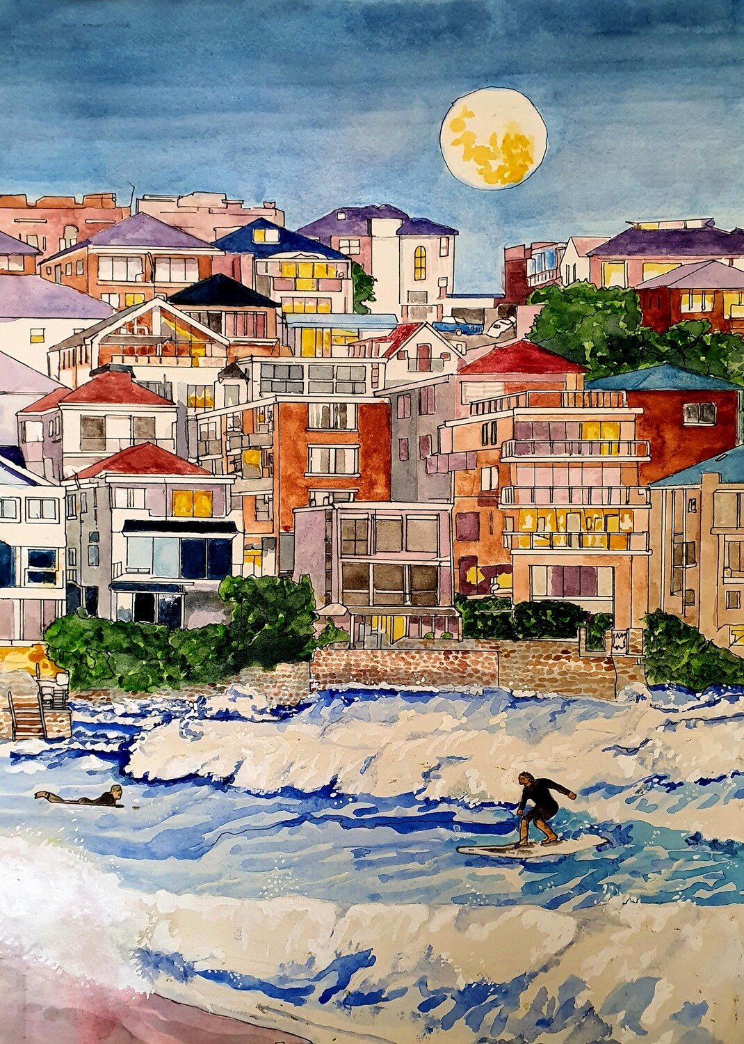 " Bondi Sydney Lifestyle" -High Quality Art Print
