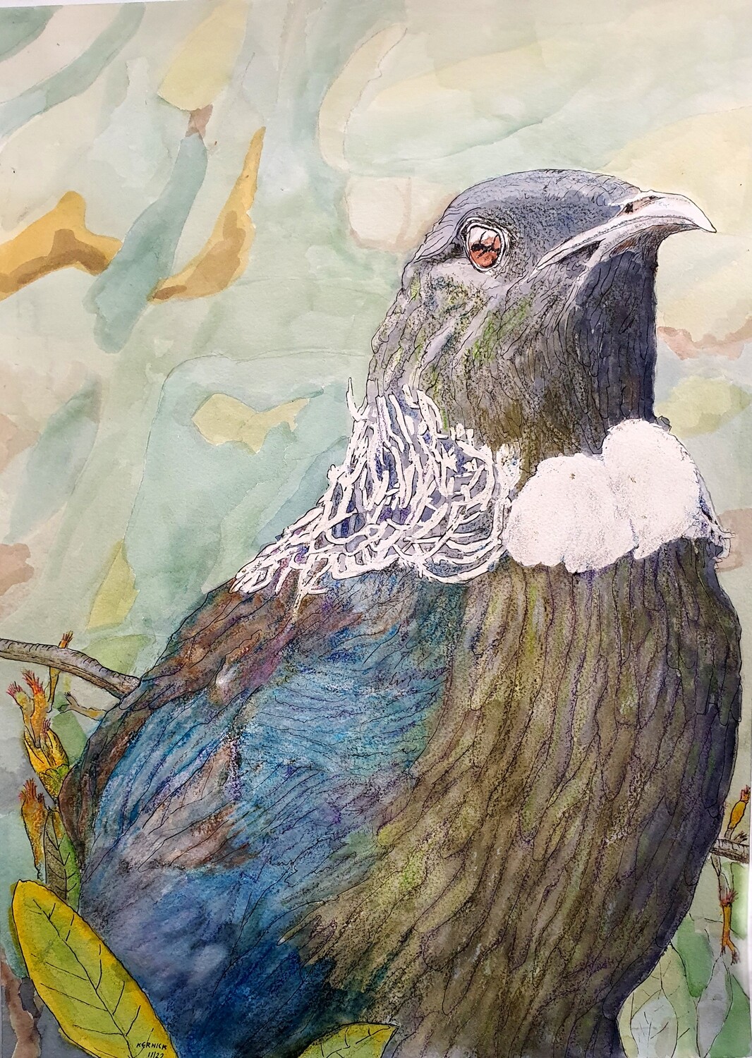 Special Introductory High Quality Print of "Homage to the Tui"