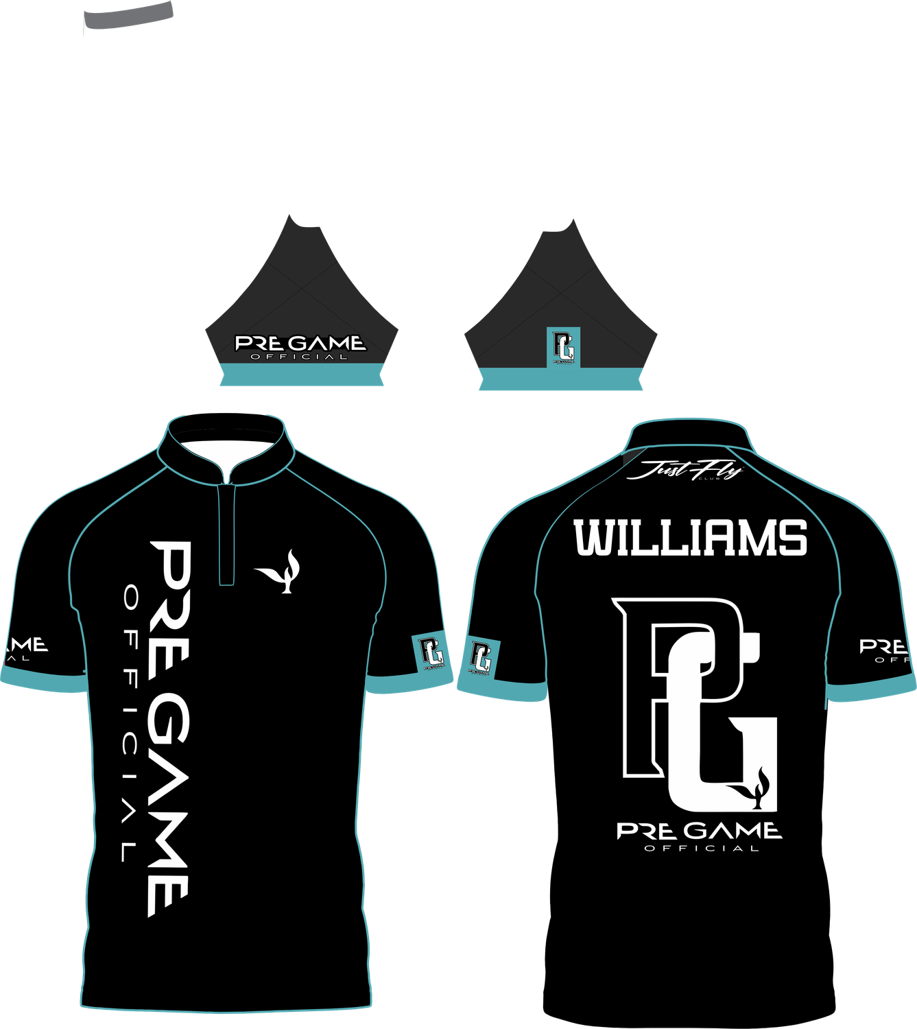 BUILT TO RISE SOLID  - BLK/SEA FOAM