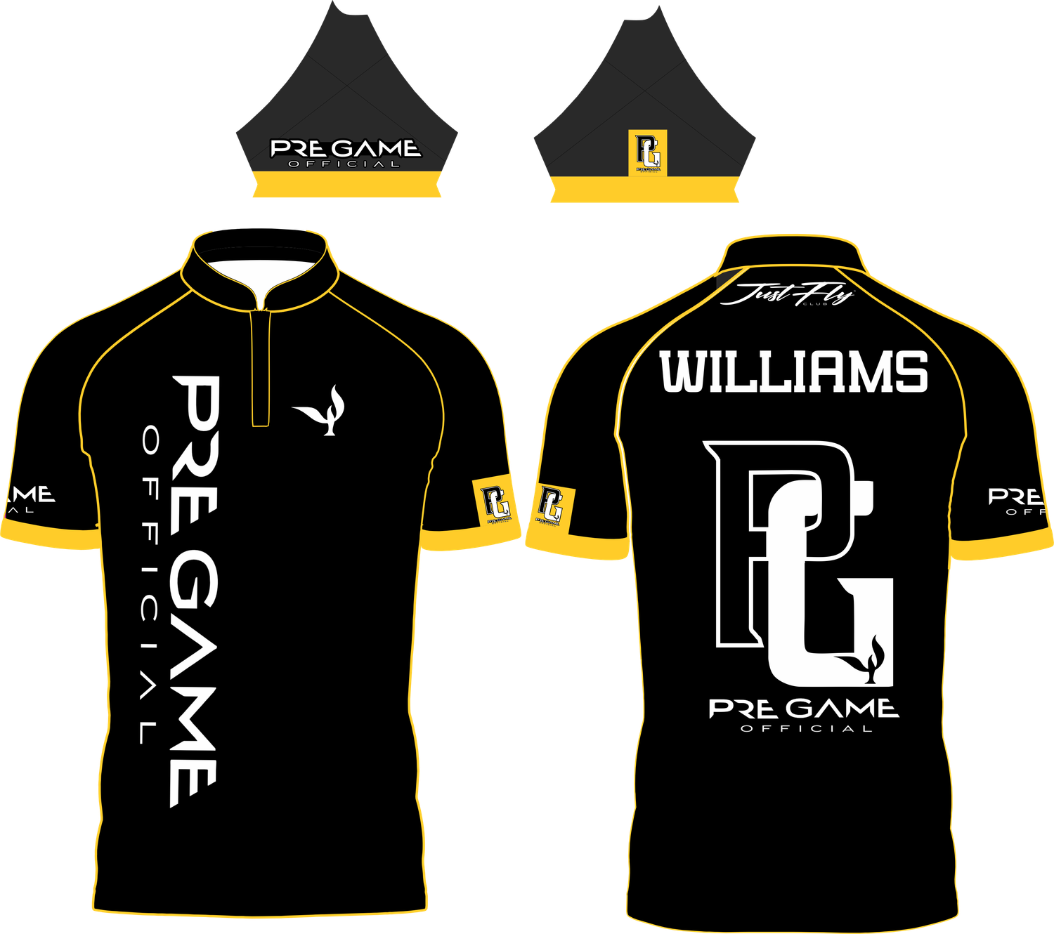 BUILT TO RISE SOLID  - BLK/YELLOW