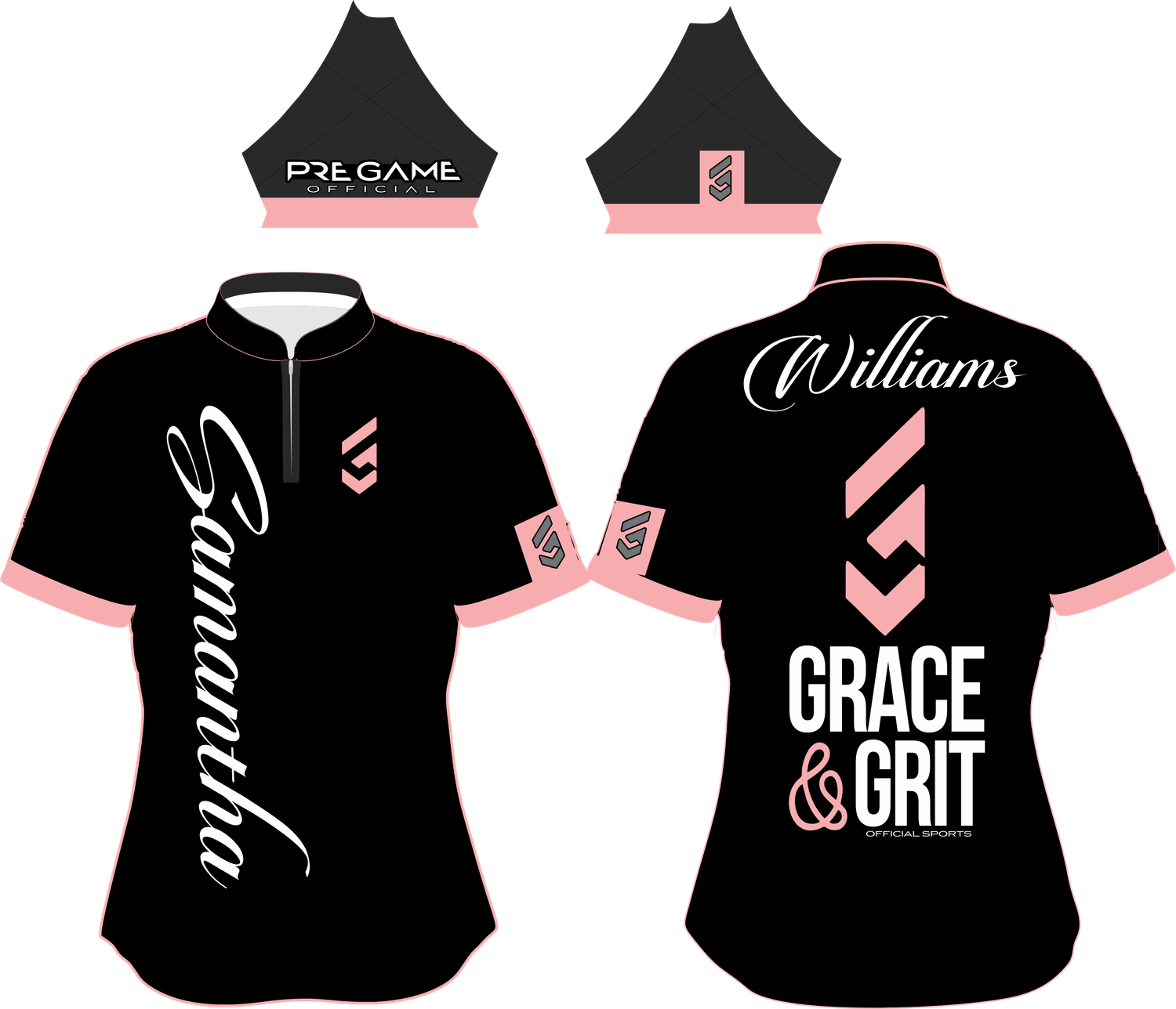 BUILT TO RISE SOLID - BLK/PINK