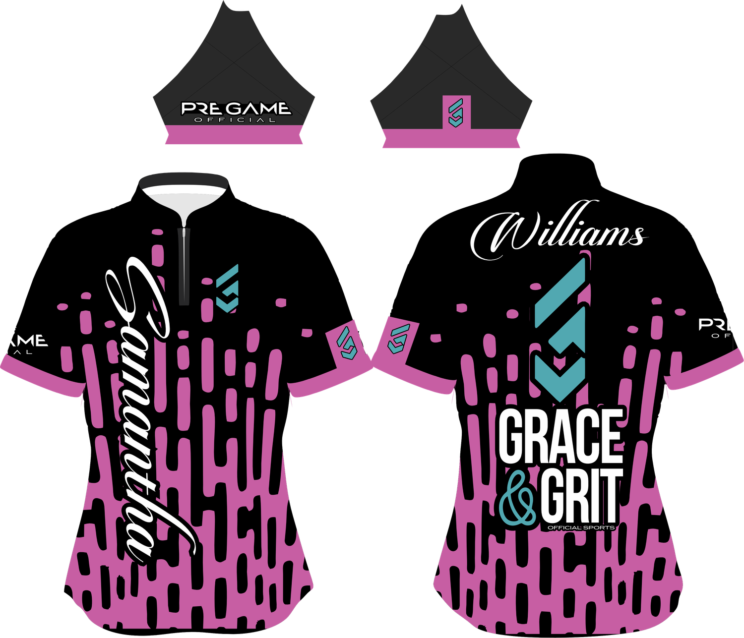 BUILT TO RISE - BLK/PNK/SEAFOAM