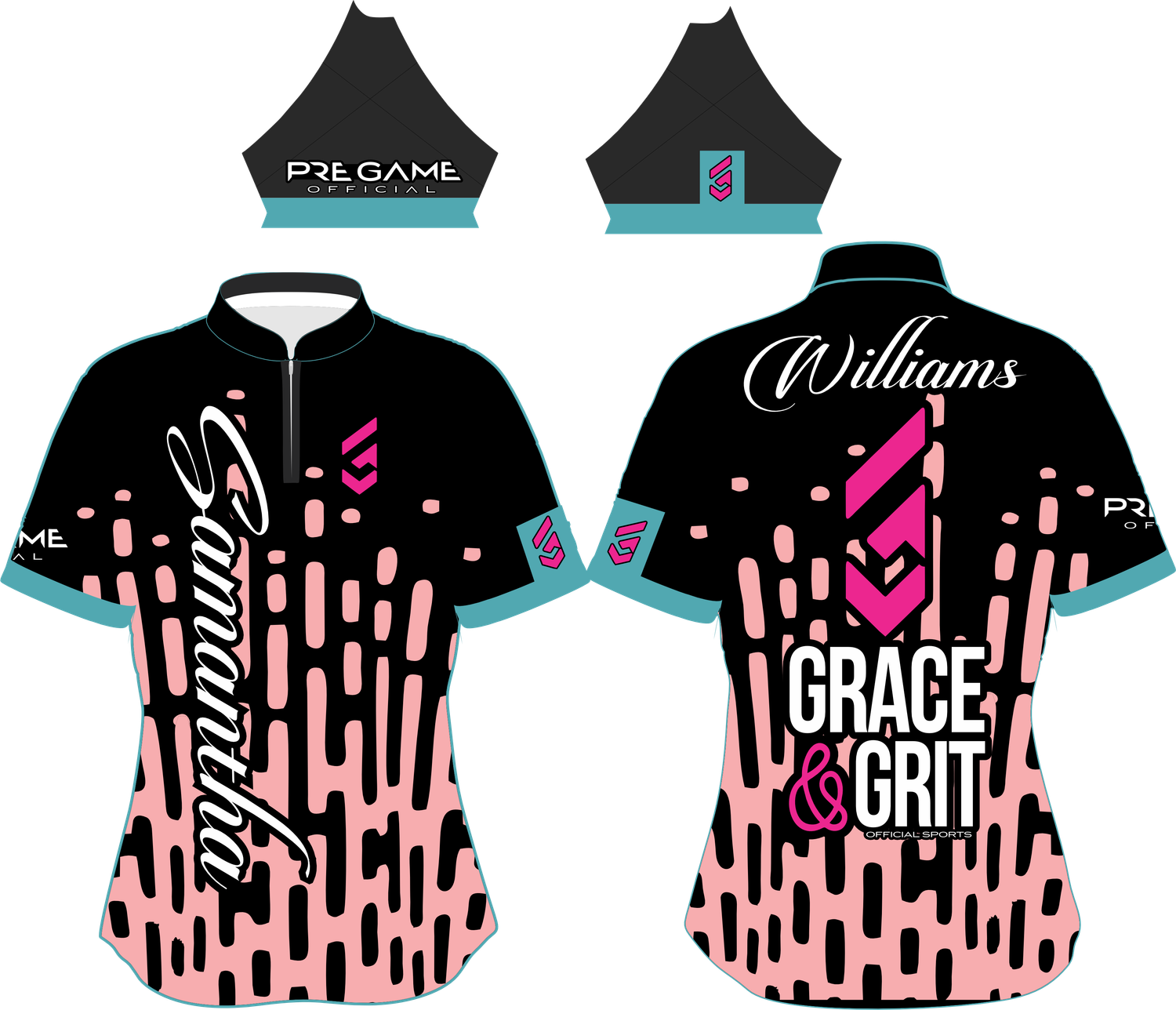 BUILT TO RISE - BLK/HOT PINK/PINK/SEAFOAM