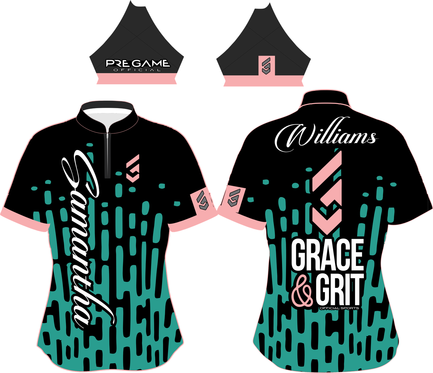 BUILT TO RISE - BLK/GREEN/PINK