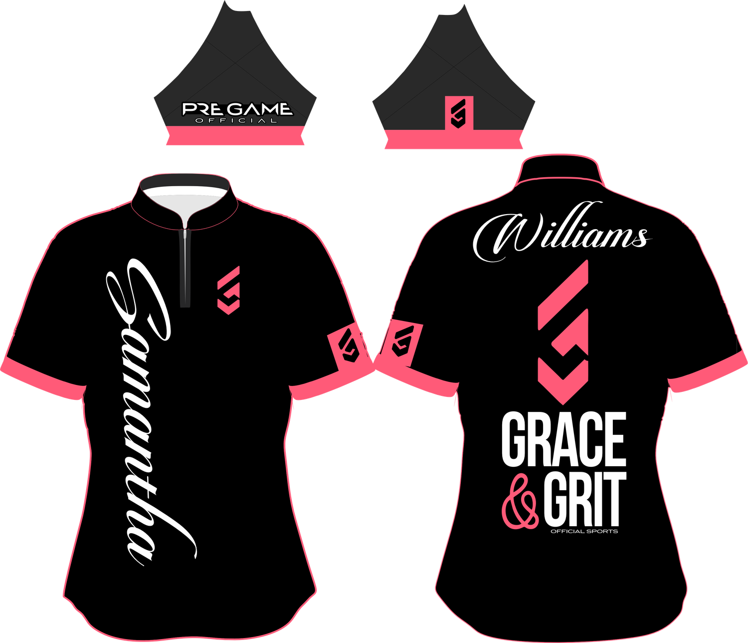 BUILT TO RISE SOLID - BLK/CORAL