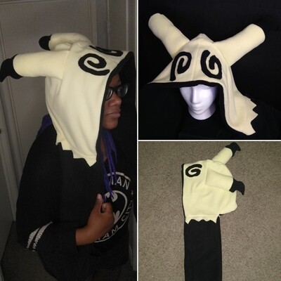 Mimikyuu from Pokemon inspired scoodie hat