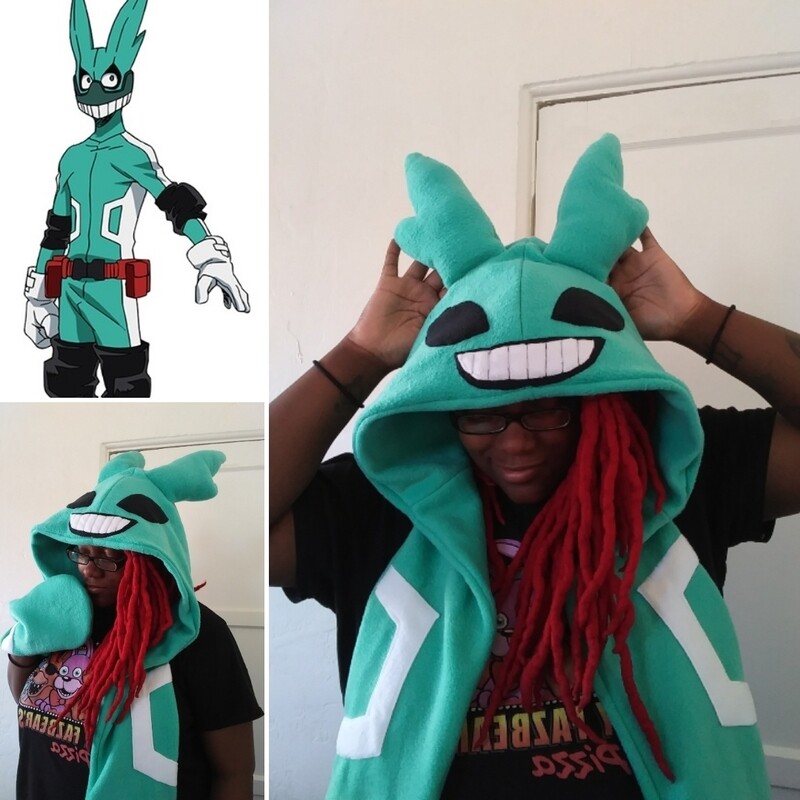 Izuku Midoriya Deku 1st season inspired Scoodie hat