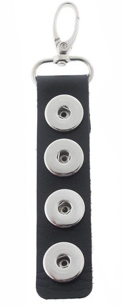Leather Keychain holds 4 snaps