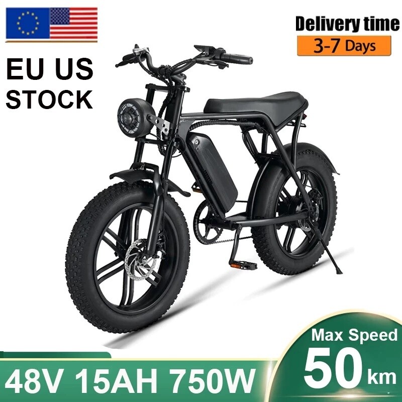 OUXI 1000W motor 20&quot; fat tire V8 electric mountain bicycle with lifetime exchangeable guarantee