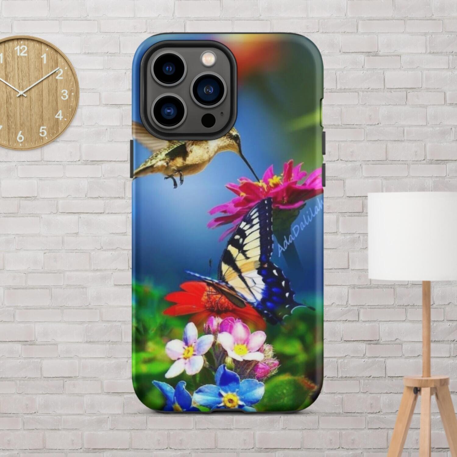 Butterfly &amp; Hummingbird Tough iPhone case