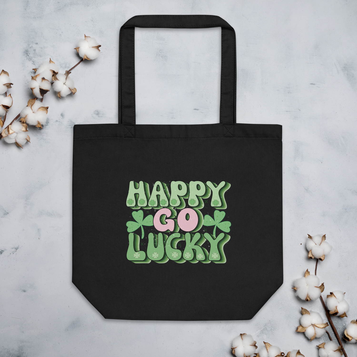 Happy Go Lucky Eco Tote Bag