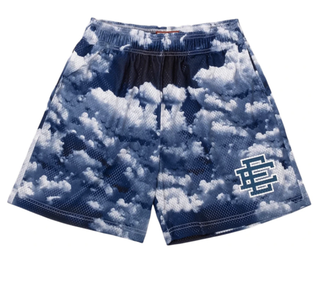 EE Dark Blue/Light Blue Athletic Shorts