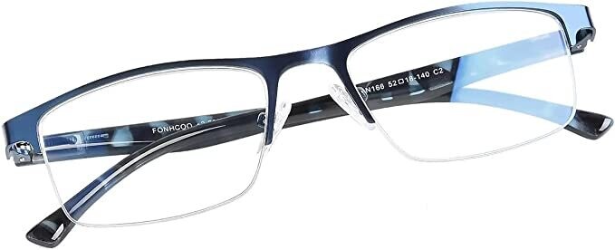 Fonhcoo half rim blue