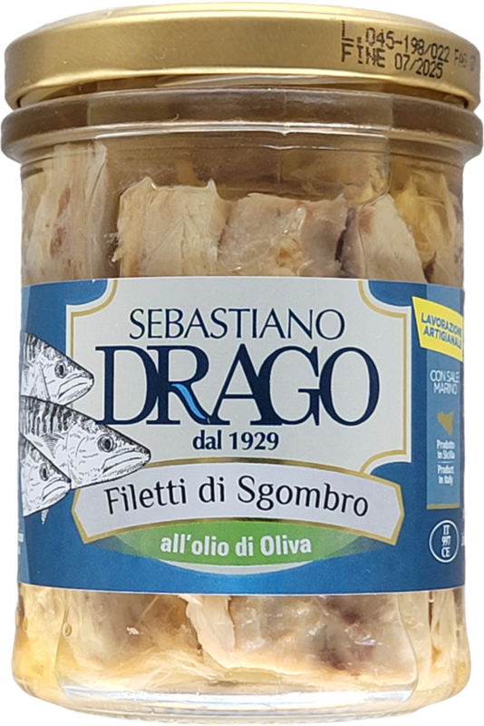 Filetti di Sgombro all&#39;olio di oliva 200gr
