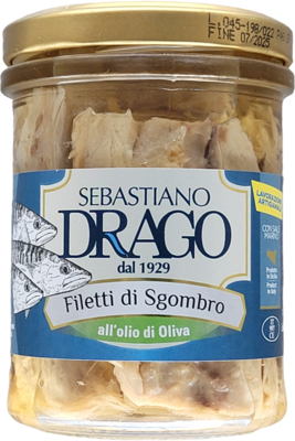 Filetti di Sgombro all&#39;olio di oliva 200gr