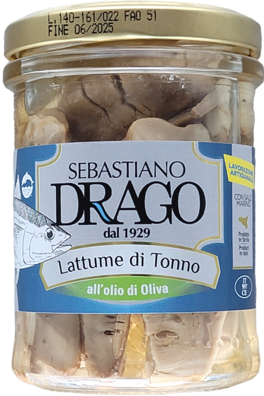 Lattume di Tonno all’olio di oliva 200gr