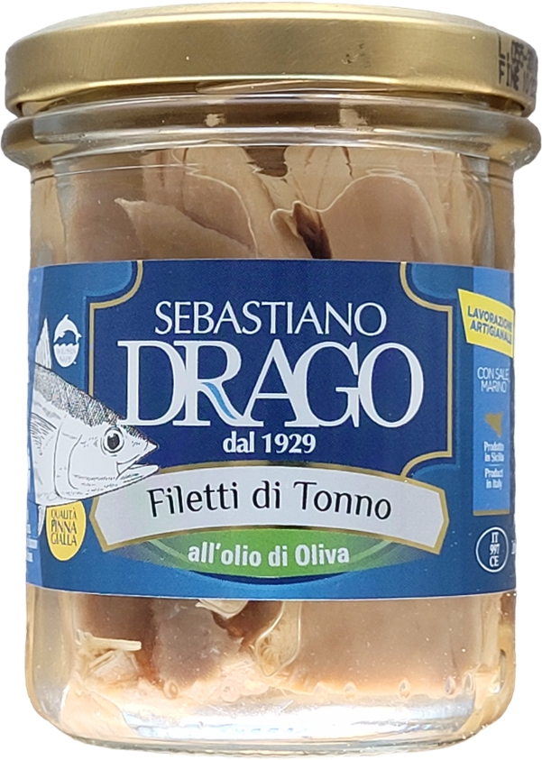Filetti di Tonno all&#39;olio di oliva 200gr