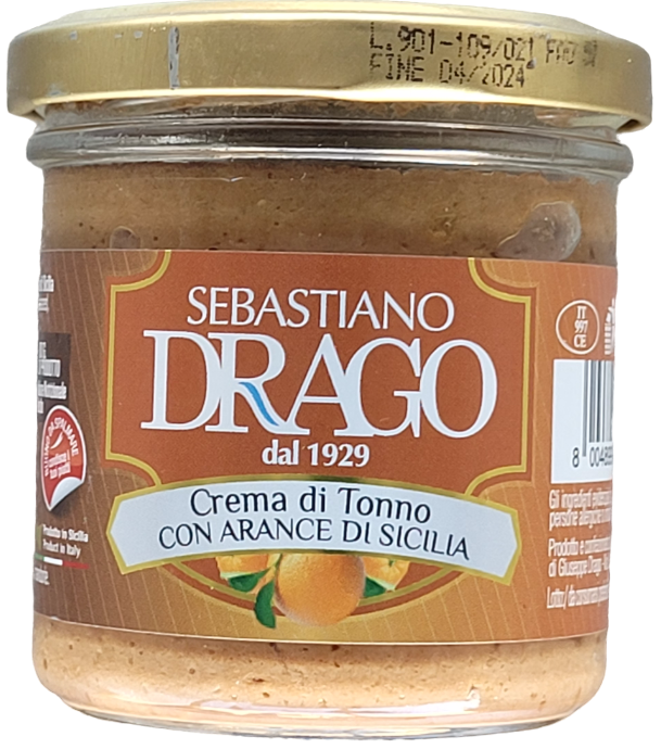 Crema di Tonno con arancia di sicilia 130gr