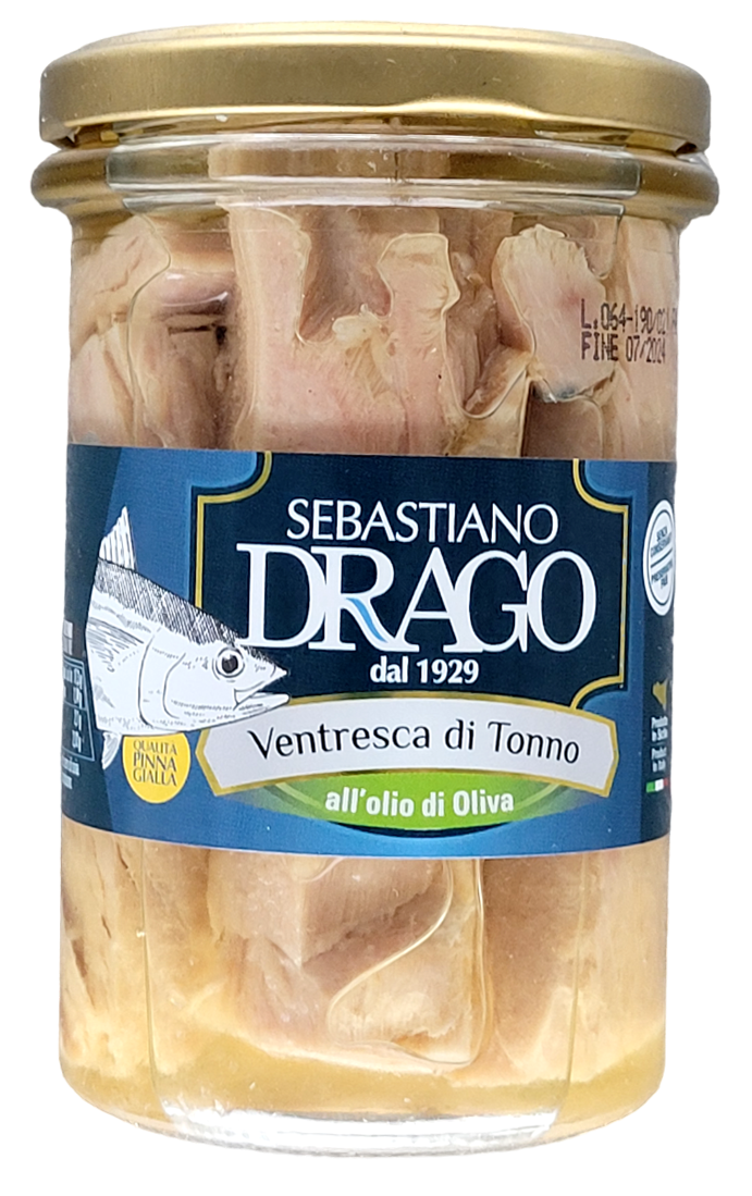 Filetti di Ventresca di Tonno all’olio di oliva 300gr