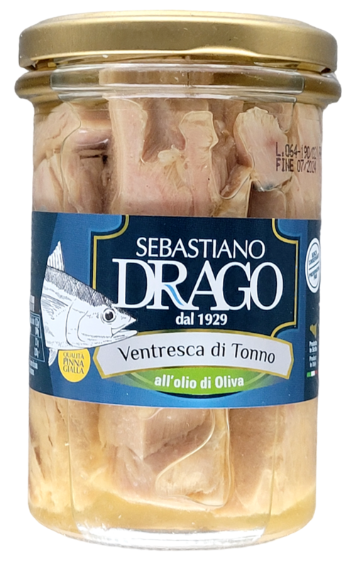 Filetti di Ventresca di Tonno all’olio di oliva   300gr