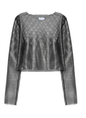 Mesh detail blouse