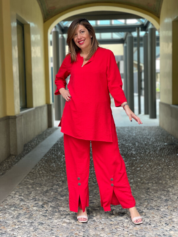 Completo Alizèe  Rosso