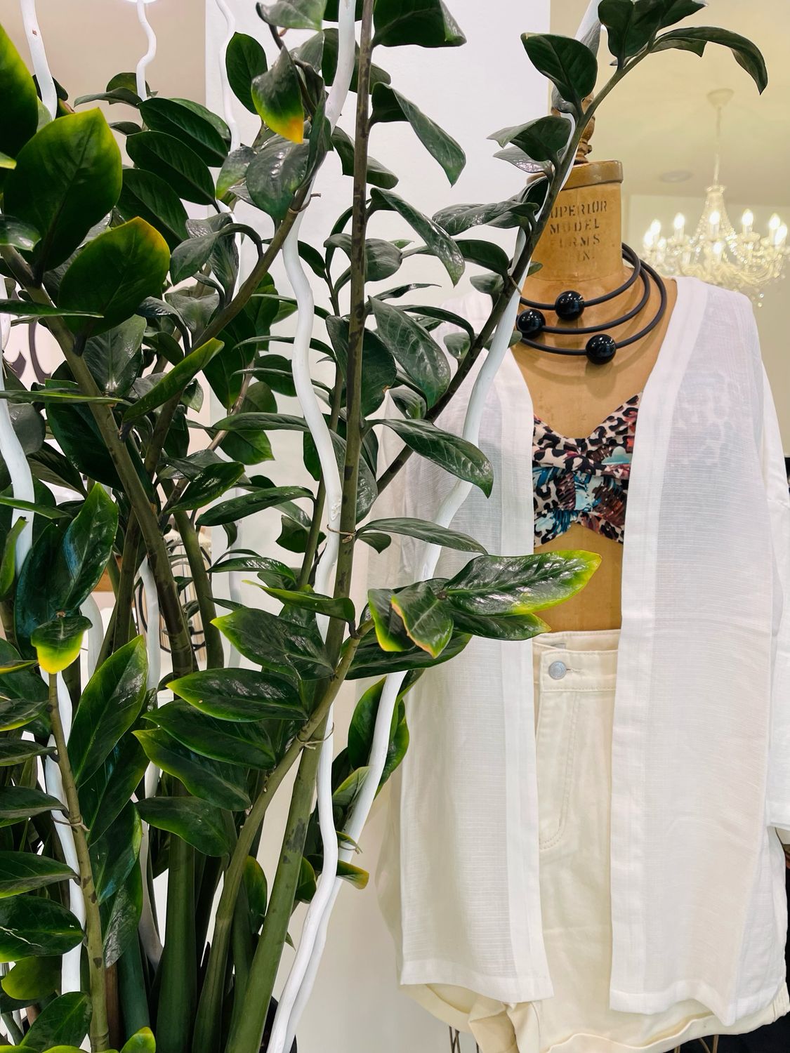 Kimono viscosa bianco