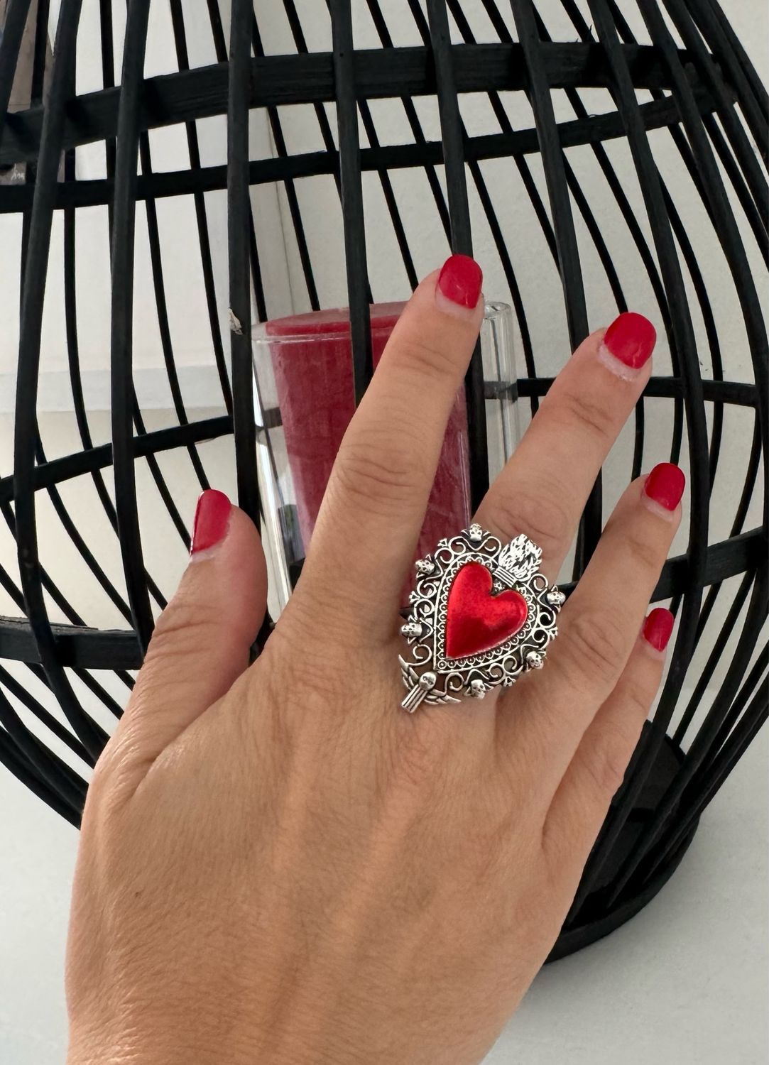 Anello Cuore Sacro Angel