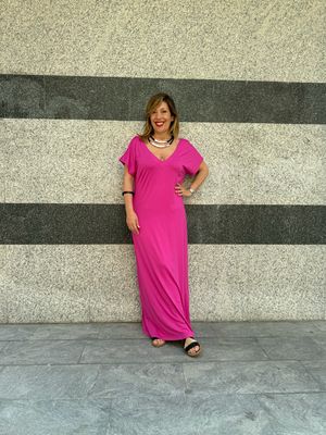 Abito basic Fucsia