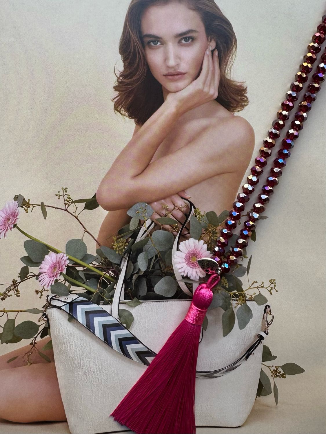 Collana nappina fucsia
