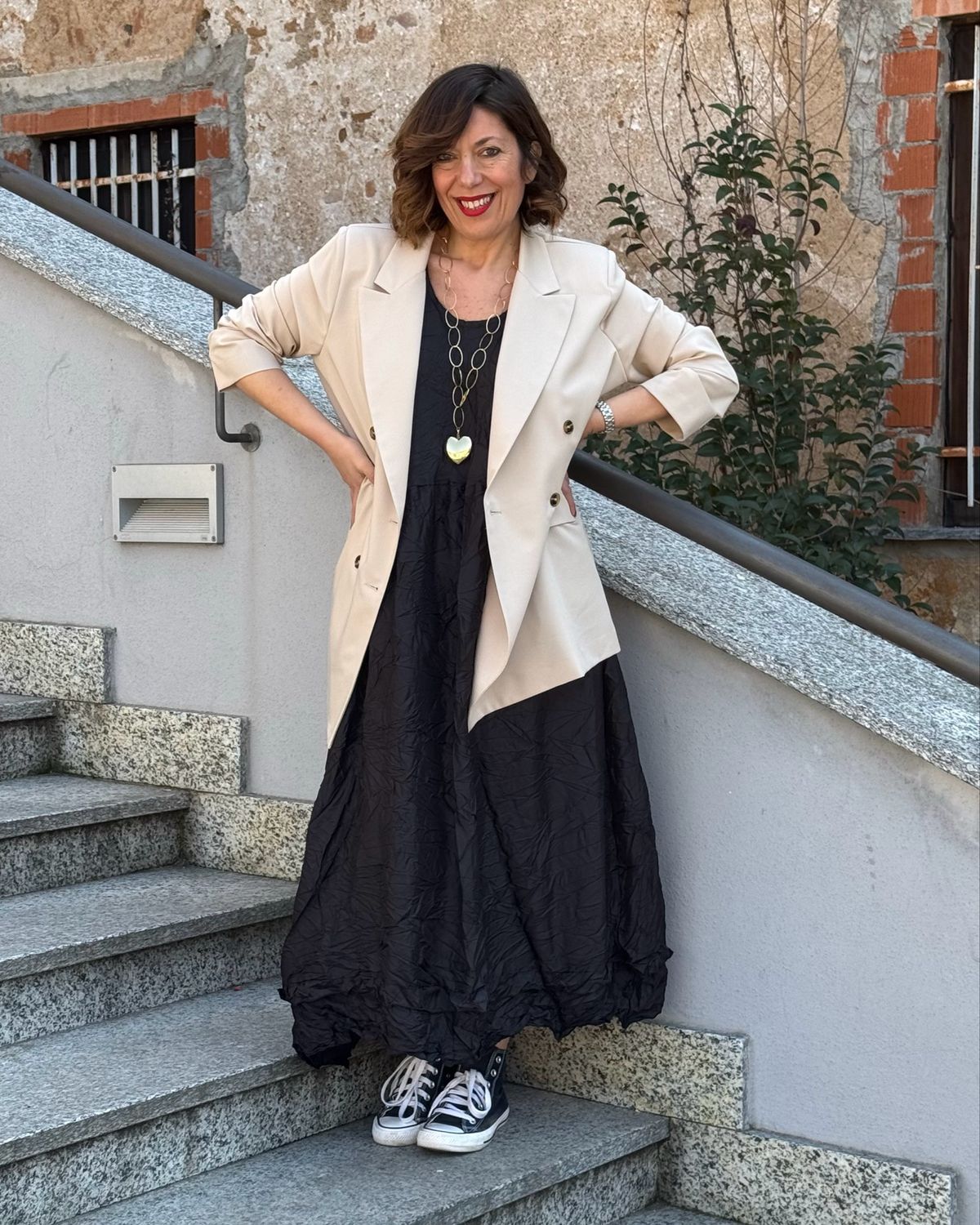 Giacca doppio petto Sabbia
