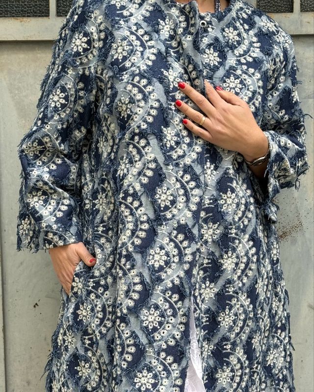 Spolvero in denim modello chanel