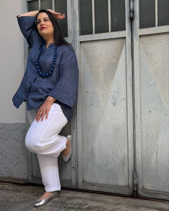 Pant carota pinzato