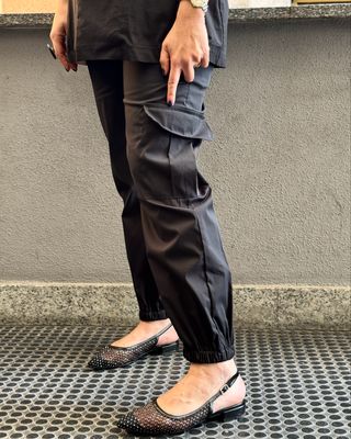 Pant cargo bengalina black