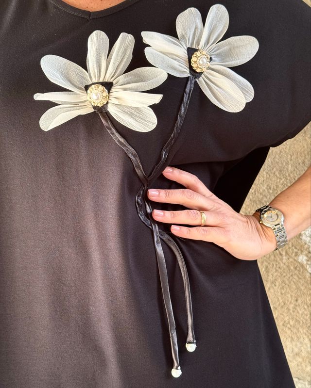 Flower Bijoux Black