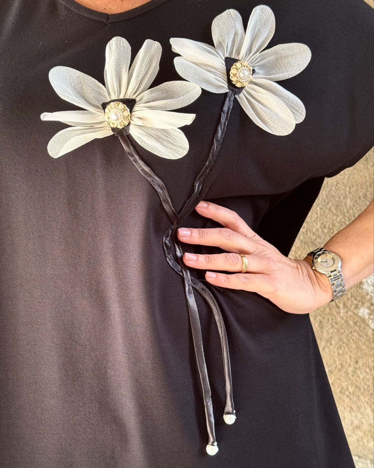 Flower Bijoux Black