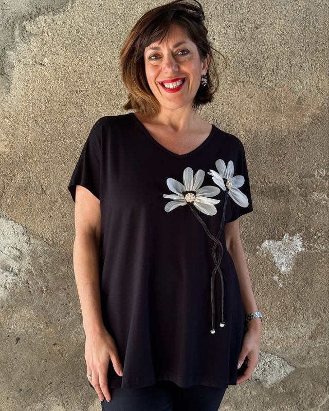 Flower Bijoux Black