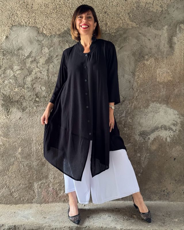 Blusa lunga e/o Chemisier Essential