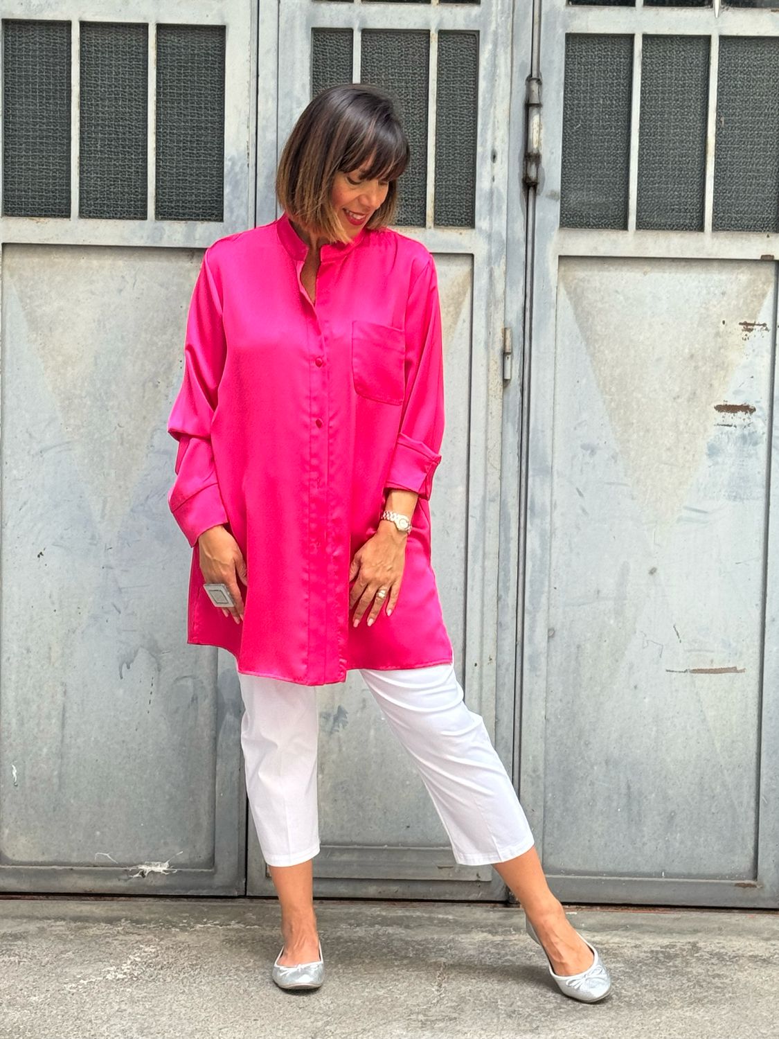 Camicia Azalea Raso