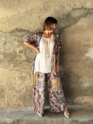 Pant set kimono