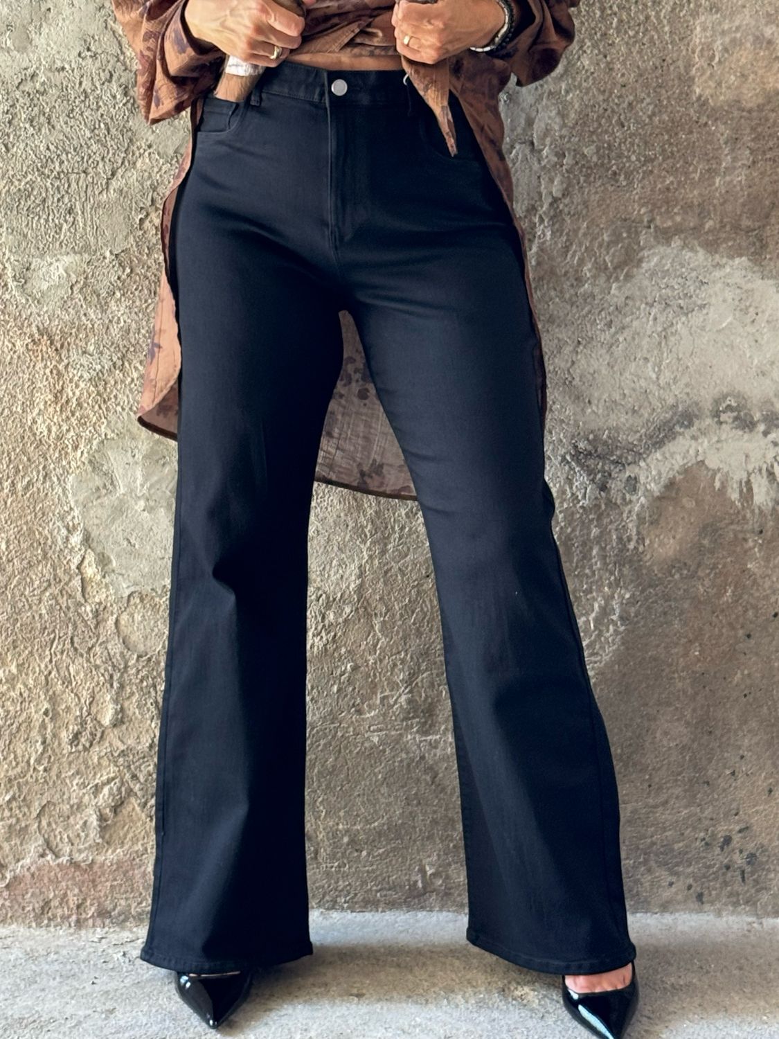 Jeans Flare nero