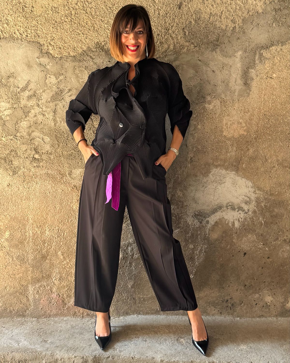 Giacchettina plissè