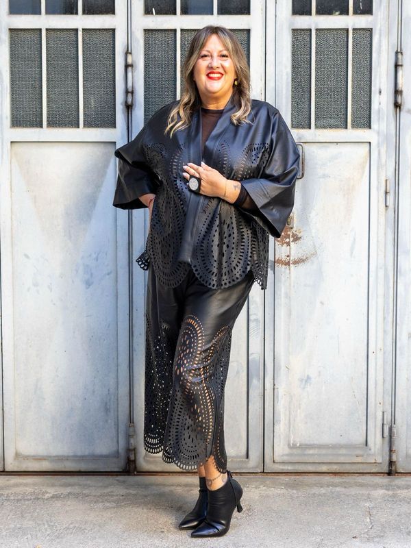 Kimono intarsio laser