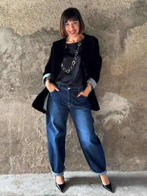 Blazer velluto Black
