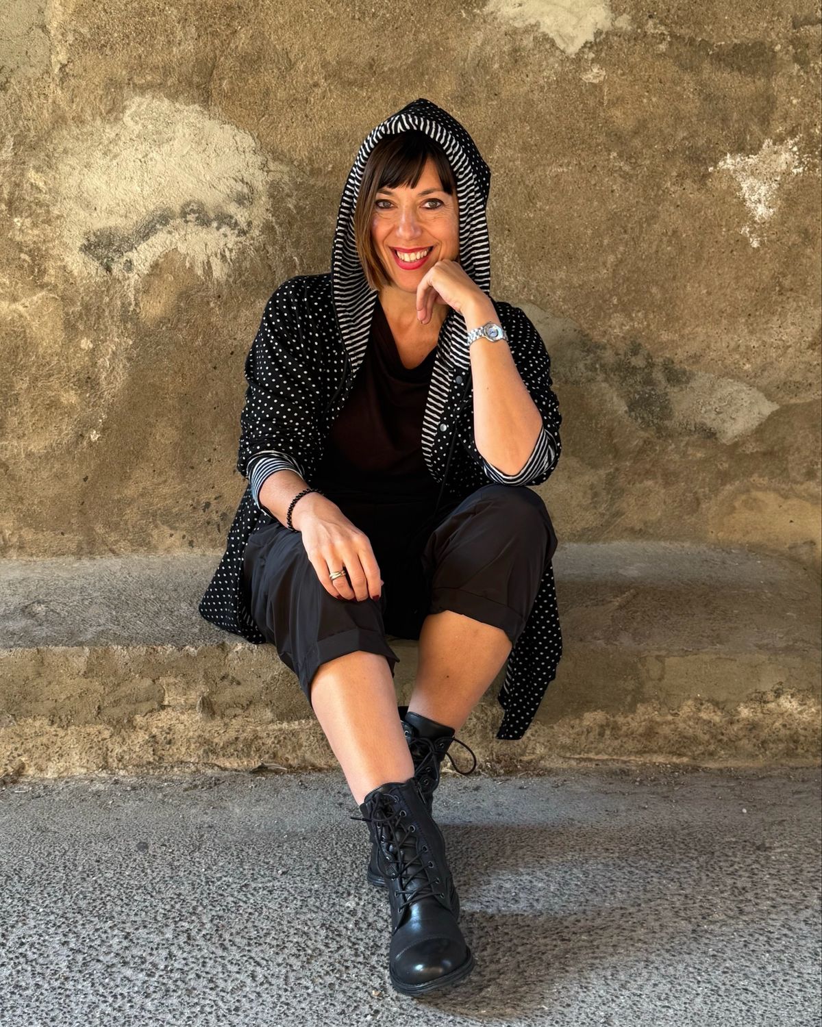 Giacca con cappuccio mix&amp;match